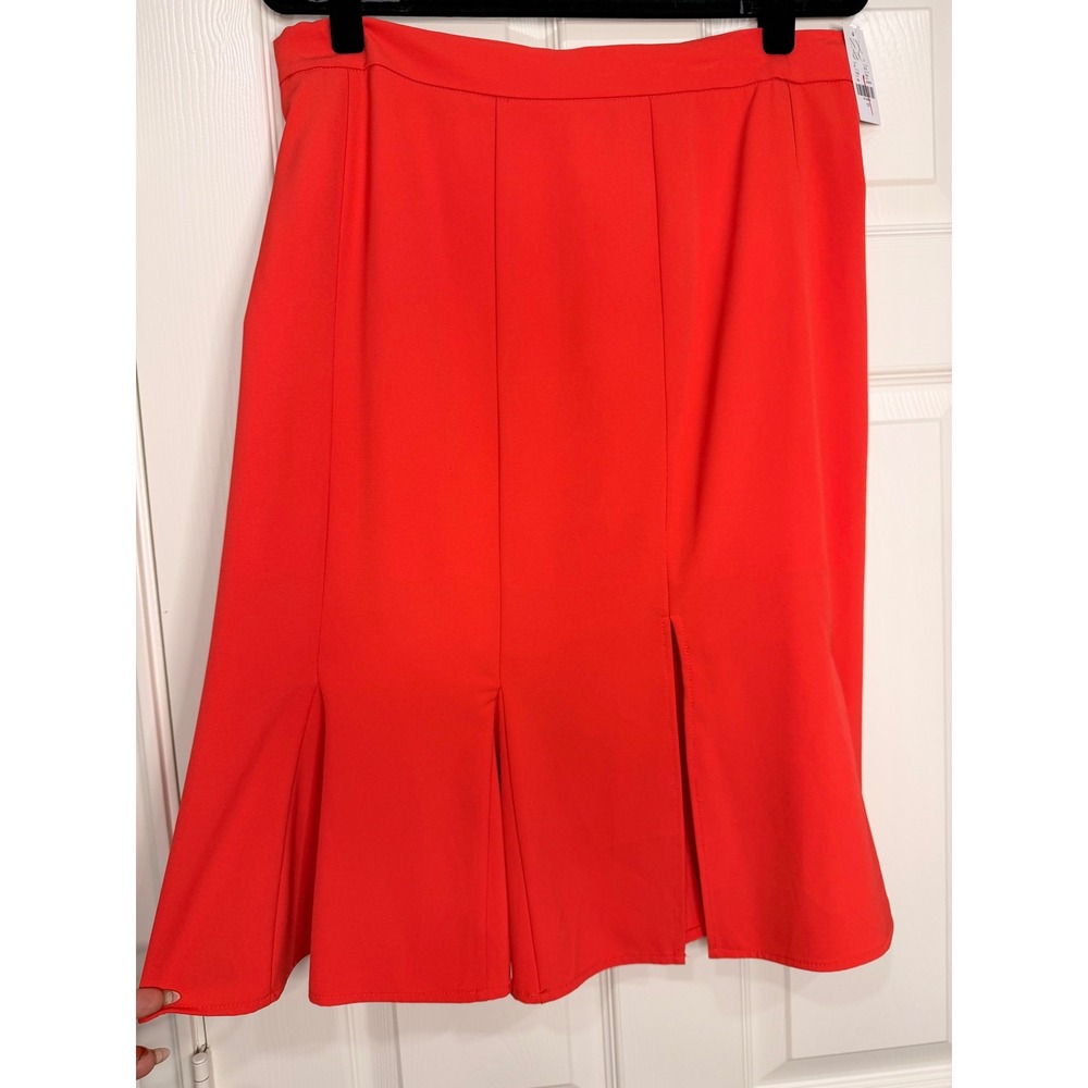#B40 NY&C 7th Avenue Design Studio Skirt Sz.,12 Pleated Trumpet Midi Slit